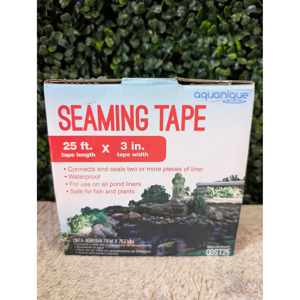 Aquanique Seaming Tape for Pond Liners 3in Wide Waterproof Fish Safe QDST25